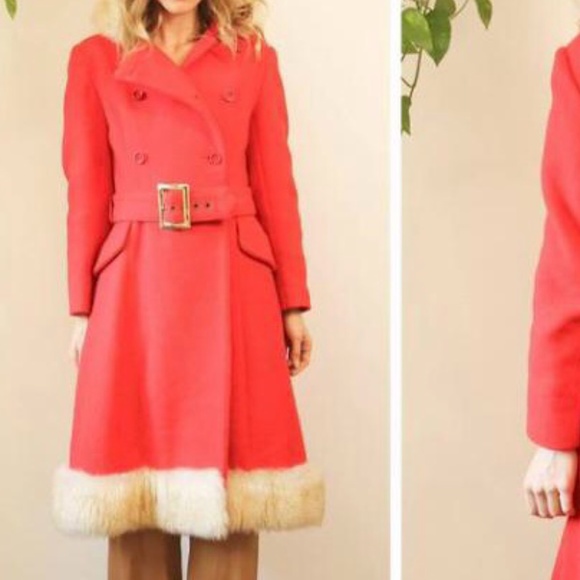 Beautiful Wool Read Coat, from the 60’s - Picture 8 of 9